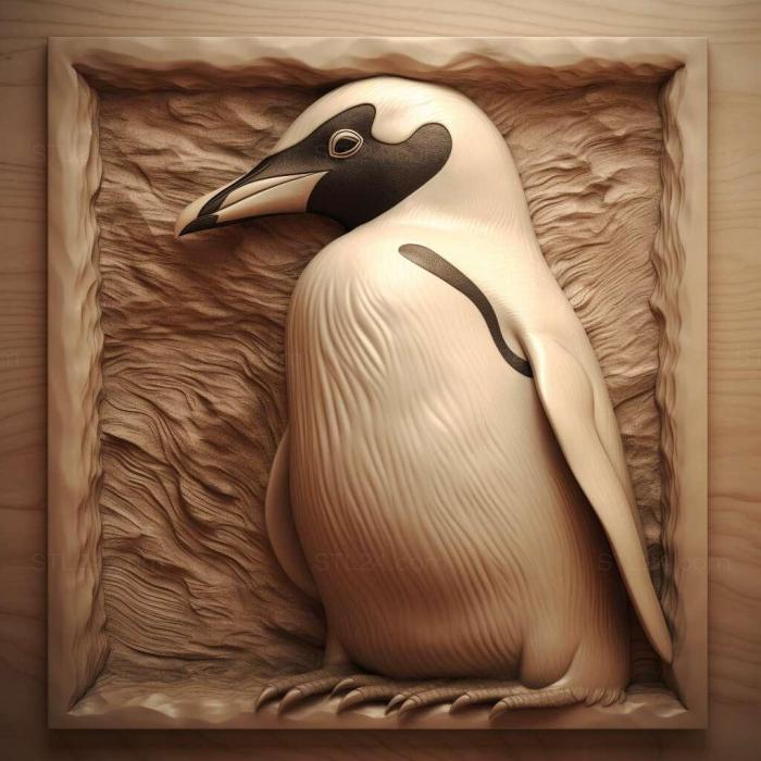 Nature and animals (st Penguin 2, NATURE_2030) 3D models for cnc